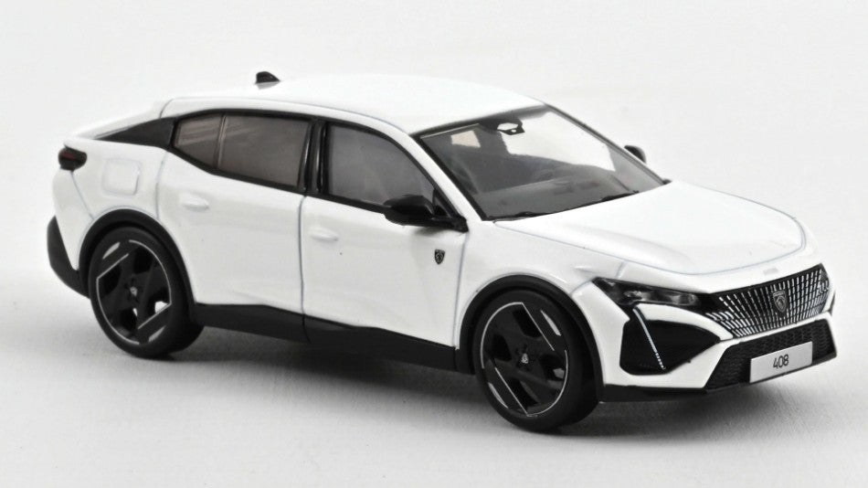 MODELLINO IN SCALA COMPATIBILE CON PEUGEOT 408 GT HYBRID 2023 PEARL WHITE 1:43 NOREV NV474812