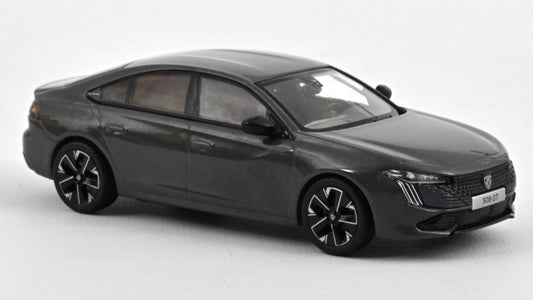 MODELLINO IN SCALA COMPATIBILE CON PEUGEOT 508 GT HYBRID 2023 SELENIUM GREY 1:43 NOREV NV475833