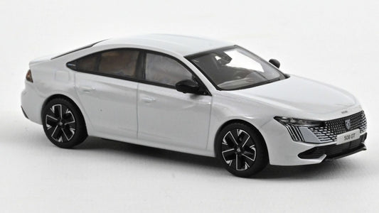 MODELLINO IN SCALA COMPATIBILE CON PEUGEOT 508 GT HYBRID 2023 OKENITE WHITE 1:43 NOREV NV475832