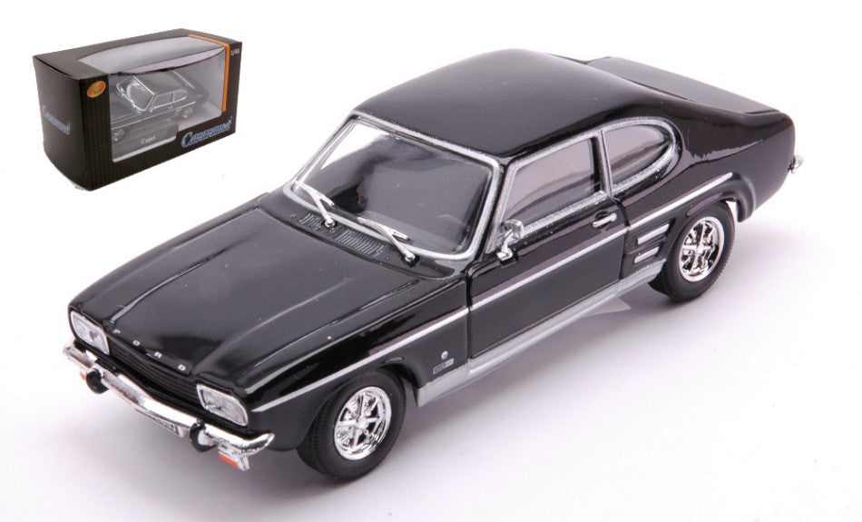 MODELLINO IN SCALA COMPATIBILE CON FORD CAPRI MK 1 BLACK 1:43 CARARAMA CA12641