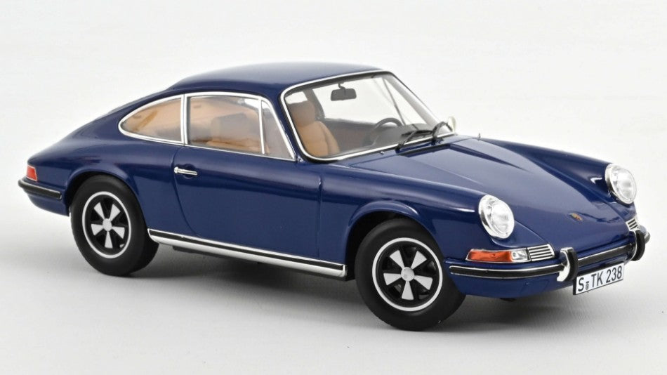 MODELLINO SCALA COMPATIBILE CON PORSCHE 911 S 1969 BLUE 1:18 NOREV NV187647