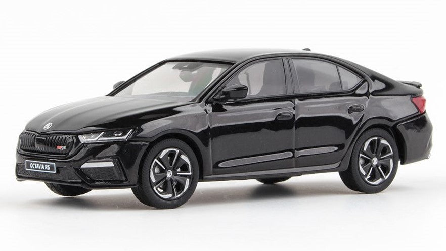 MODELLINO IN SCALA COMPATIBILE CON SKODA OCTAVIA IV RS 2020 CRYSTAL BLACK 1:43 ABREX AB037DD