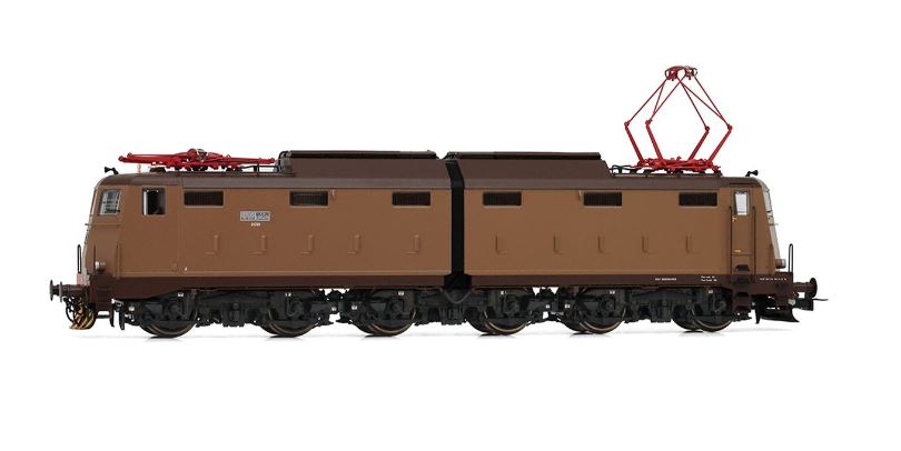 MODELLINO IN SCALA COMPATIBILE CON FS 6-AXLE ELECTRIC LOCOMOTIVE E645 CASTANO ISABELLA LIVERY EP.IV-V 1:87 RIVAROSSI HR2933