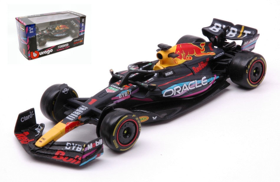MODELLINO Burago RED BULL RACING RB19 N.1 WINNER MIAMI GP 2023 MAX VERSTAPPEN 1:43 MODEL SCALE BU38082VM 250506