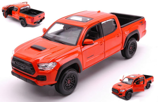 MODELLINO IN SCALA COMPATIBILE CON TOYOTA TACOMA PICK UP 2021 ORANGE 1:24 MAISTO MI32910O
