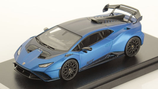 MODELLINO IN SCALA COMPATIBILE CON LAMBORGHINI HURACAN STO AEGEUS BLUE 1:43 LOOKSMART LS523SA