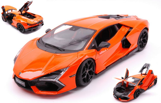 MODELLINO IN SCALA COMPATIBILE CON LAMBORGHINI 74X REVUELTO ORANGE 1:18 MAISTO MI31463O