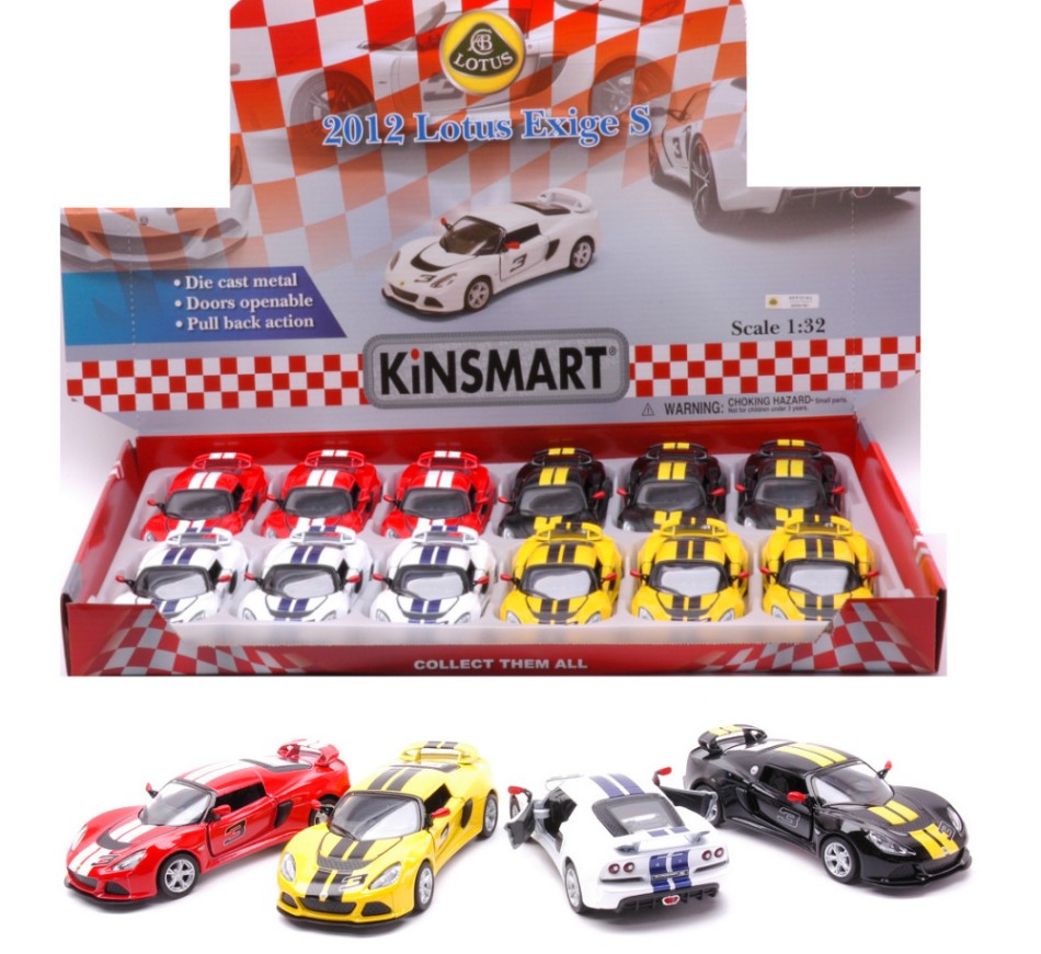 LOTUS EXIGE S 2012 COL.ASS.cm 12,5 1:32 Scala 1:32 Kinsmart