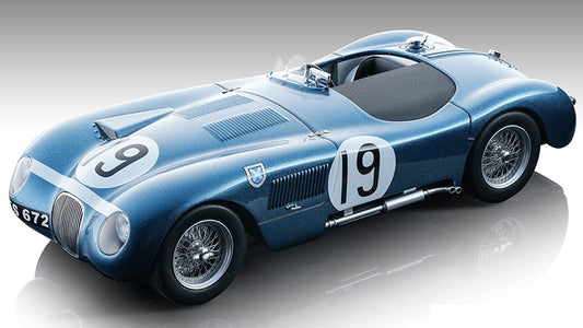 MODELLINO Tecnomodel JAGUAR C-TYPE N.19 WINN.GOODWOOD 1953 I.STEWART-N.SANDERSSON 1:18 MODEL SCALE TMD18290C 250506