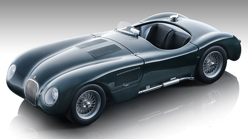 MODELLINO Tecnomodel JAGUAR C-TYPE PRESS VERSION 1953 BRITISH RACING GREEN 1:18 MODEL SCALE TMD18290A 250506