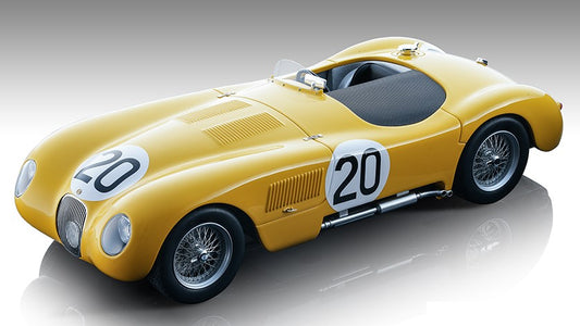 MODELLINO Tecnomodel JAGUAR C-TYPE N.20 LE MANS 1953 R.LAURENT-C.DE TORNACO 1:18 MODEL SCALE TMD18290D 250506
