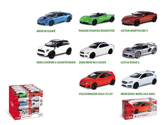 MODELLINO IN SCALA COMPATIBILE CON AUTO STRADALI STREET COLLECTION Pz.24 1:43 MONDO MOTORS MM53216