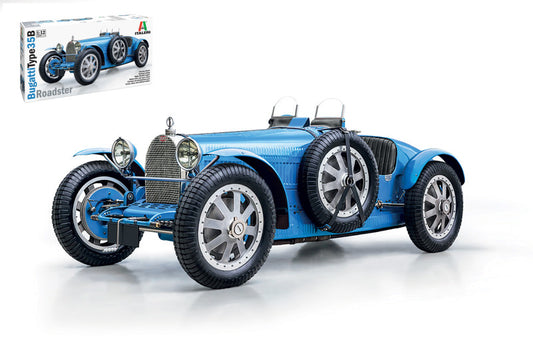 KIT DA MONTARE COMPATIBILE CON BUGATTI TYPE 35B ROADSTER1929-30 KIT 1:12 ITALERI IT4713