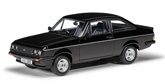 MODELLINO IN SCALA COMPATIBILE CON FORD ESCORT MK2 RS2000 BLACK 1:43 VANGUARDS VA14906