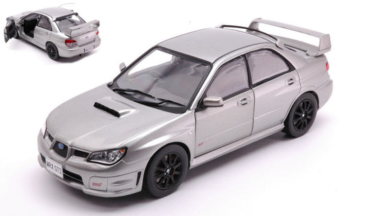 MODELLINO IN SCALA COMPATIBILE CON SUBARU IMPREZA WRX STi RHD 2006 MET.GREY 1:24 WHITEBOX WB124208