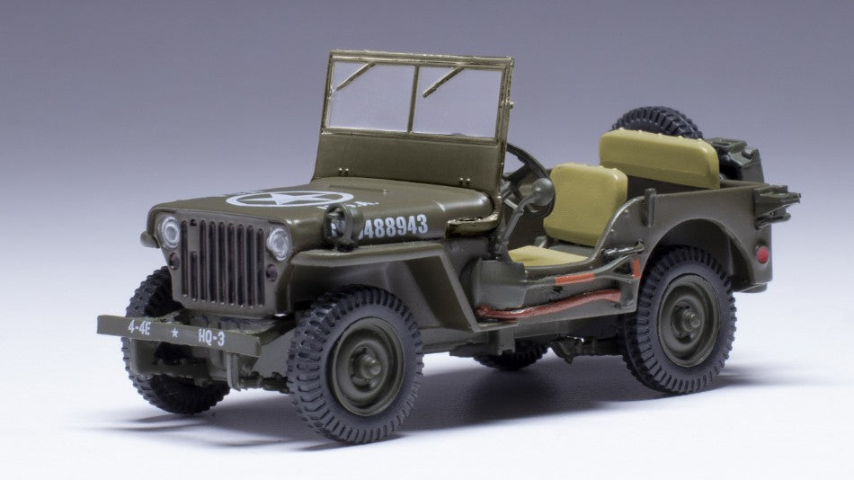 MODELLINO IN SCALA Ixo Model COMPATIBILE CON JEEP WILLYS MB 1943 OLIVE 1:43 MODEL SCALE CLC567 241220