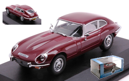 MODELLINO IN SCALA COMPATIBILE CON JAGUAR V12 E TYPE COUPE  1971 AMARANT RED 1:43 OXFORD OXFJAGV12003