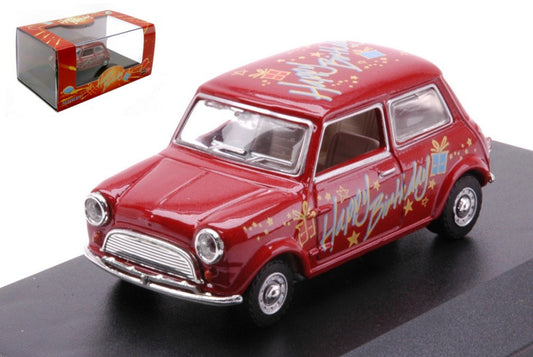 MODELLINO IN SCALA COMPATIBILE CON MINI COOPER HAPPY BIRTHDAY 1:43 OXFORD OXFMIN017