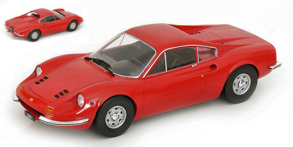 MODELLINO IN SCALA COMPATIBILE CON FERRARI DINO 246 GT 1969 RED 1:18 MODELCARGROUP MCG18359
