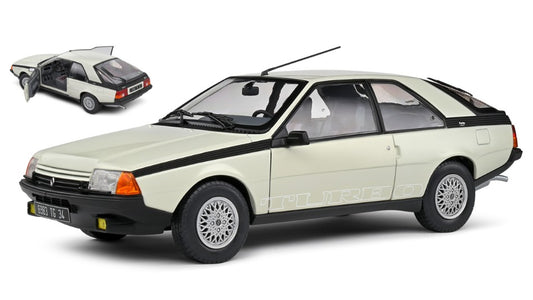MODELLINO IN SCALA COMPATIBILE CON RENAULT FUEGO TURBO COUPE 1985 WHITE 1:18 SOLIDO SL1806405