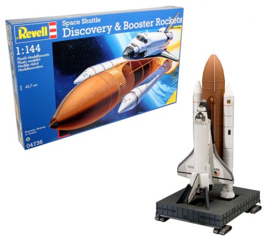 KIT DIE CAST SCALE MODEL SPACE SHUTTLE DISCOVERY & BOOSTER ROCKETS KIT ...