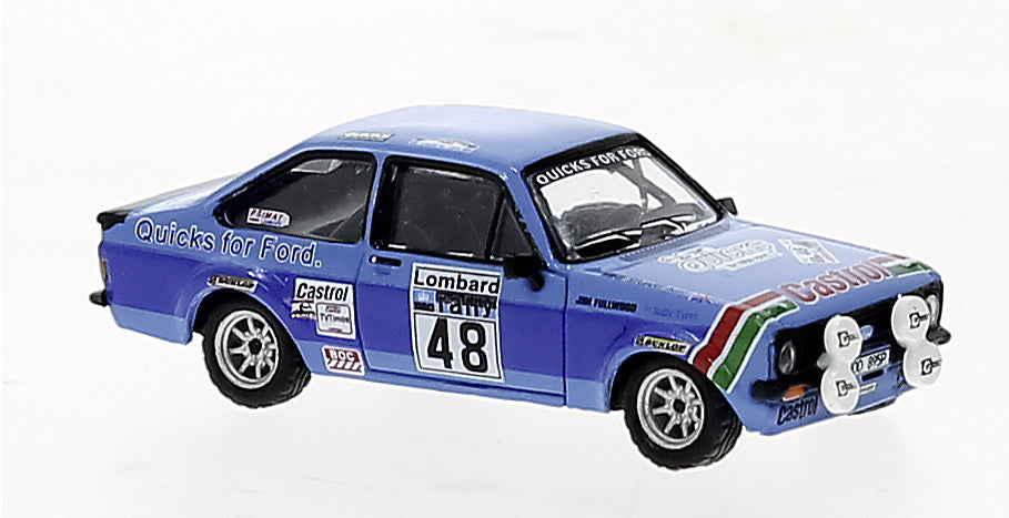 MODELLINO IN SCALA COMPATIBILE CON FORD ESCORT RS 1800 N.48 RAC RALLY 1980 M.STUART 1:87 BREKINA BRE19589