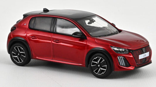 MODELLINO IN SCALA COMPATIBILE CON PEUGEOT 208 GT 2024 ELIXIR RED 1:43 NOREV NV472842