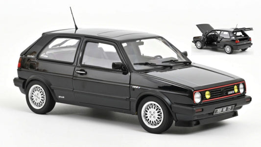 MODELLINO SCALA COMPATIBILE CON VW GOLF GTI MATCH 1989 BLACK METALLIC 1:18 NOREV NV188559
