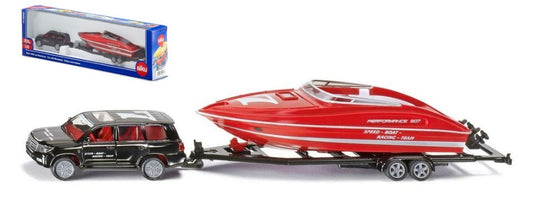 MODELLINO IN SCALA COMPATIBILE CON AUTO C/MOTOSCAFO 1:55 SIKU SK2543