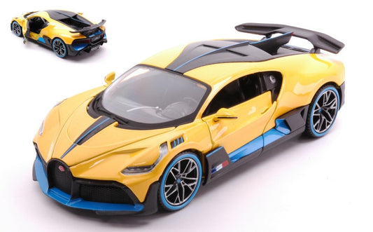 MODELLINO IN SCALA COMPATIBILE CON BUGATTI DIVO YELLOW 1:24 MAISTO MI31526Y