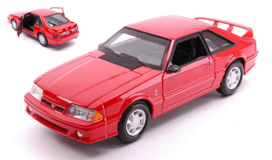 MODELLINO IN SCALA COMPATIBILE CON FORD MUSTANG SVT COBRA 1993 RED 1:24 MAISTO MI32906R