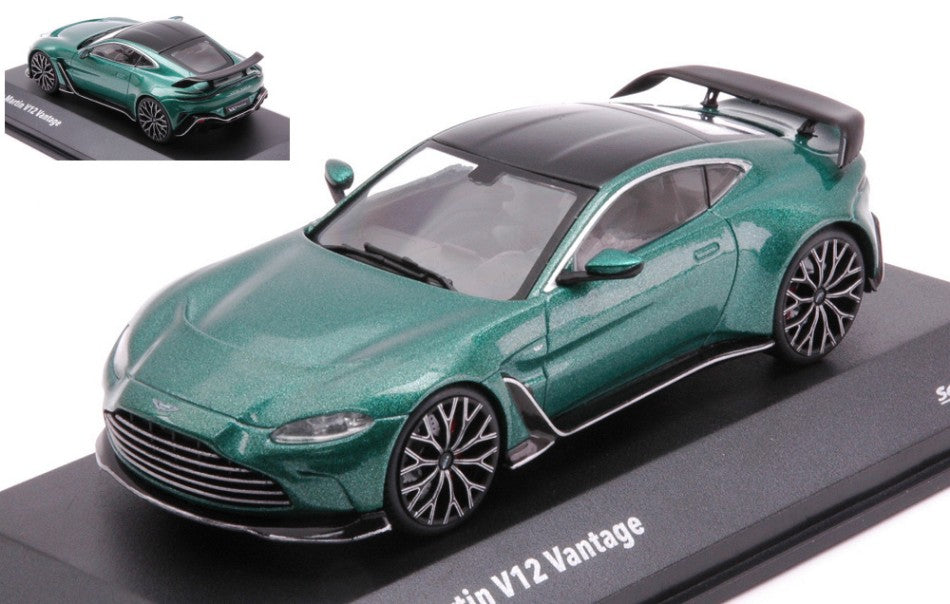 MODELLINO SCALA COMPATIBILE CON ASTON MARTIN V12 VANTAGE 2023 MET.GREEN 1:43 SOLIDO SL4314101