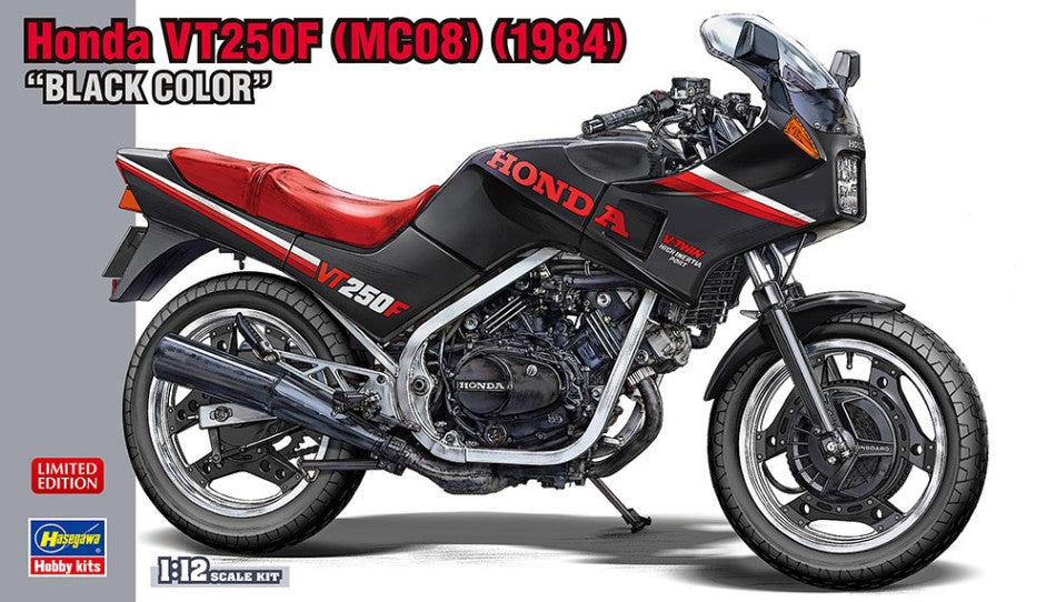 KIT DA MONTARE SCALA COMPATIBILE CON HONDA VT250F 1984 SCHWARZ KIT 1:12 HASEGAWA HA21755