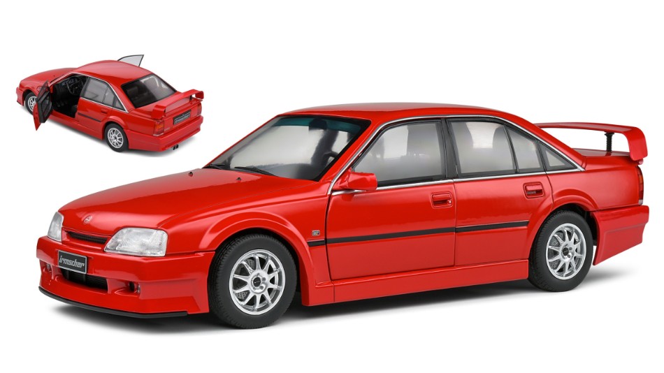 MODELLINO SCALA COMPATIBILE CON OPEL OMEGA 3.0 24V 1990 RED 1:18 SOLIDO SL1809704