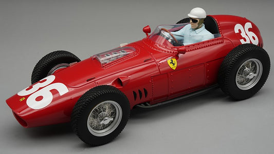 MODELLINO Tecnomodel FERRARI 246/256 DINO N.36 MONACO GP 1960 P.HILL W/DRIVER 1:18 MODEL SCALE TMD18325A 250506