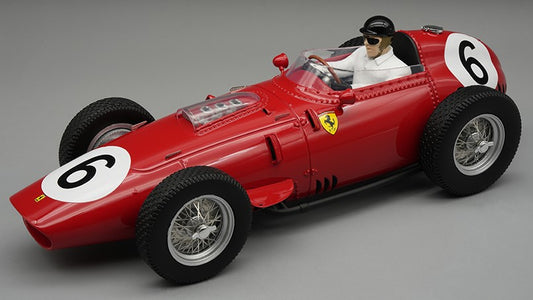 MODELLINO Tecnomodel FERRARI 246/256 DINO N.6 GERMANY AVUS GP 1959 D.GURNEY W/DRIVER 1:18 MODEL SCALE TMD18325D 250506