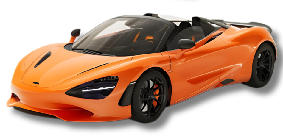 MODELLINO GT Spirit MCLAREN 750S SPIDER 2024 ORANGE 1:18 MODEL SCALE GT488 250506