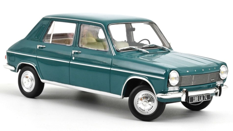 MODELLINO IN SCALA Norev COMPATIBILE CON SIMCA 1100 GLS 1968 BORODINE GREEN 1:18 MODEL SCALE NV185754 241217