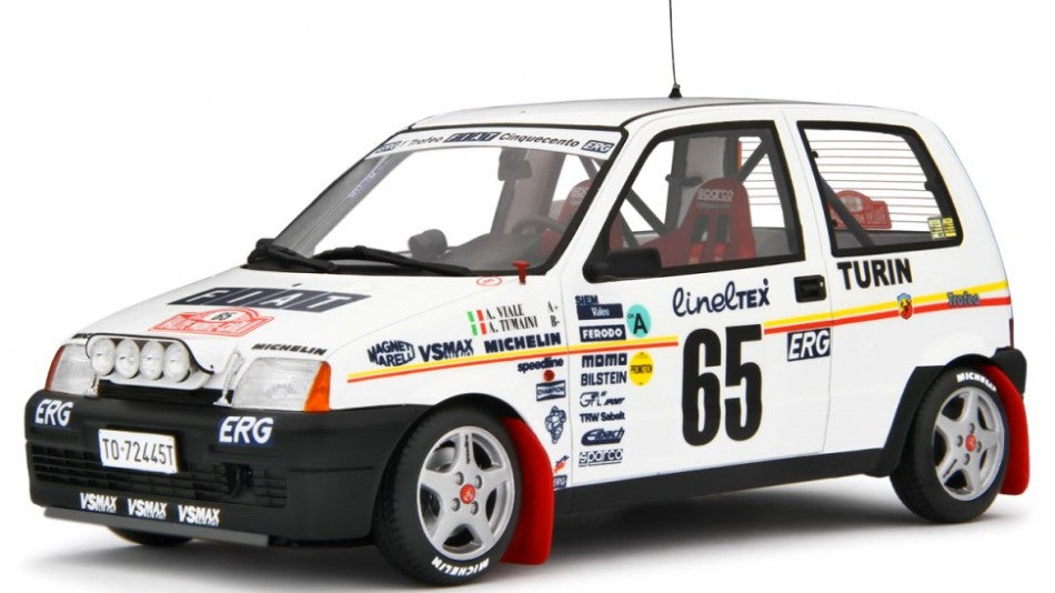 MODELLINO Laudo Racing FIAT CINQUECENTO TROFEO RALLY MONTE CARLO 1993 1:18 MODEL SCALE LM175-TB 250506