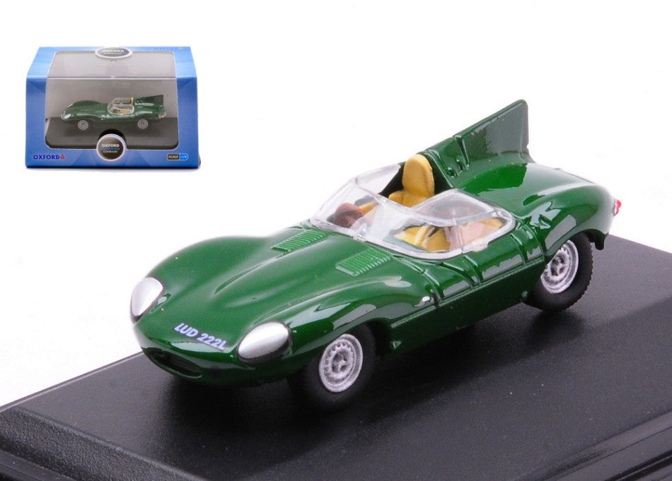 MODELLINO SCALA COMPATIBILE CON JAGUAR D TYPE GREEN 1:76 OXFORD OXF76DTYP004