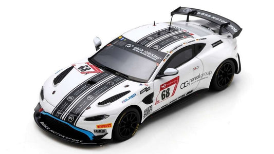 MODELLINO SCALA COMPATIBILE CON ASTON MARTIN VANTAGE GT4 N.68 24 H NURBURGRING 2023 ALBIG-HOPPELSHAUSER- SPARK MODEL SG916