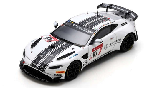 MODELLINO SCALA COMPATIBILE CON ASTON MARTIN VANTAGE GT4 N.67 24 H NURBURGRING 2023 NOUET-FUNKE-WEISHAR- SPARK MODEL SG918