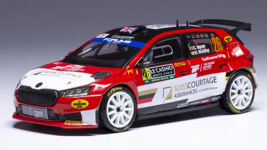 MODELLINO Ixo Model SKODA FABIA RALLY2 N.26 RALLY MONTE CARLO 2024 INGRAM-MCKILLOP 1:43 MODEL SCALE RAM922 250506