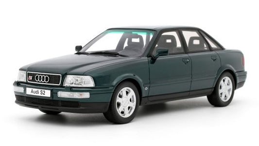 MODELLINO IN SCALA Ottomobile COMPATIBILE CON AUDI S2 SEDAN 1993 GREEN 1:18 MODEL SCALE OT1101 241217