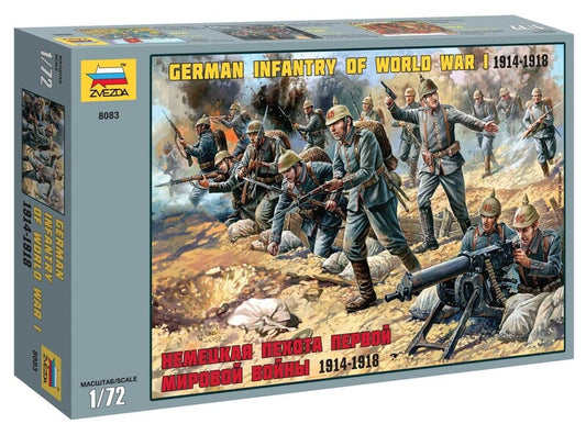 MODELLINO Zvezda GERMAN INFANTRY WWI KIT 1:72 MODEL SCALE Z8083 250506