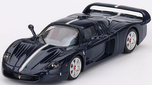 MODELLINO SCALA COMPATIBILE CON MASERATI MC12 STRADALE 2008 BLUE "BBR FOR MINI-GT" 1:64 MINI GT BBRDIE6416
