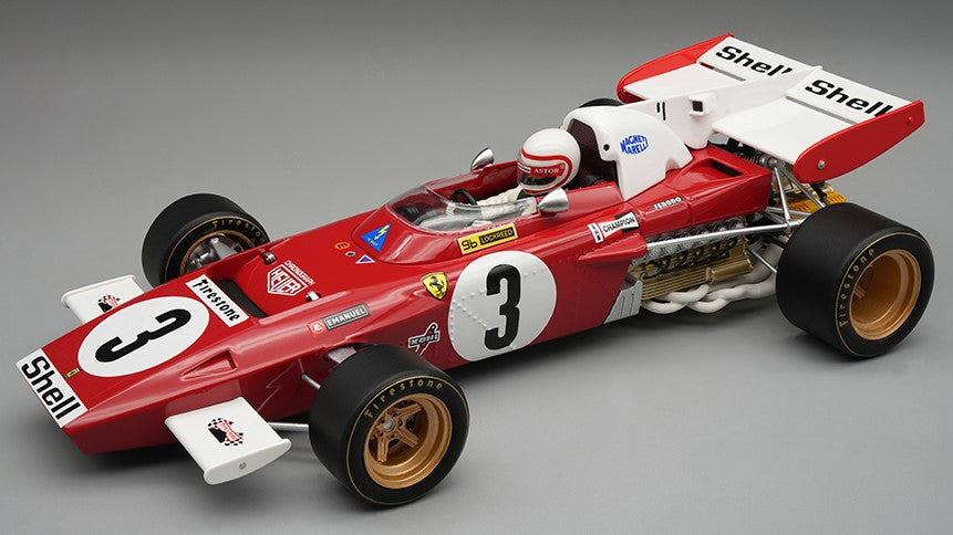 FERRARI 312 B2 N.3 ZANDVOORT GP 1971 C.REGAZZONI C/VETRINA Scala 1:18 Tecnomodel