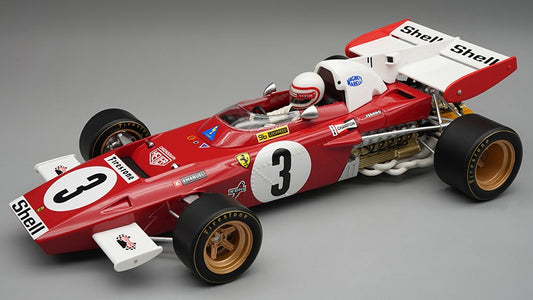 FERRARI 312 B2 N.3 ZANDVOORT GP 1971 C.REGAZZONI C/VETRINA Scala 1:18 Tecnomodel