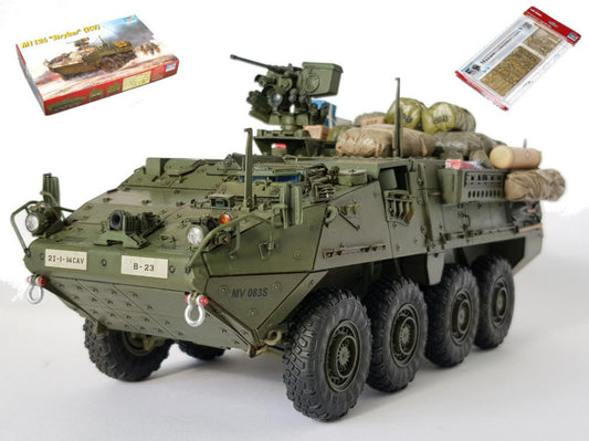 CARRO M1126 STRIKER + FOTOINCISIONI 06603 KIT 1:35 Scala 1:35 Trumpeter