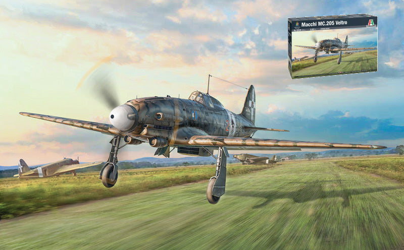 MODELLINO Italeri MACCHI MC 205 VELTRO KIT 1:32 MODEL SCALE IT2519 250506